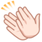 Clapping Hands - Light emoji on Emojidex